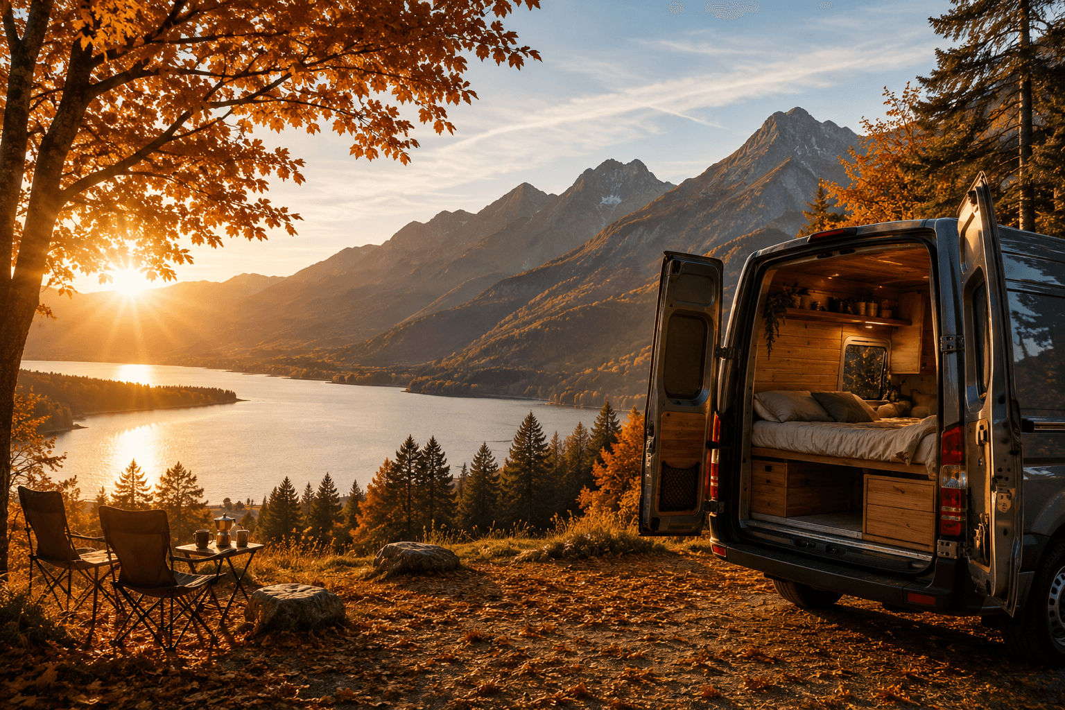 Les meilleurs spots vanlife en automne en France