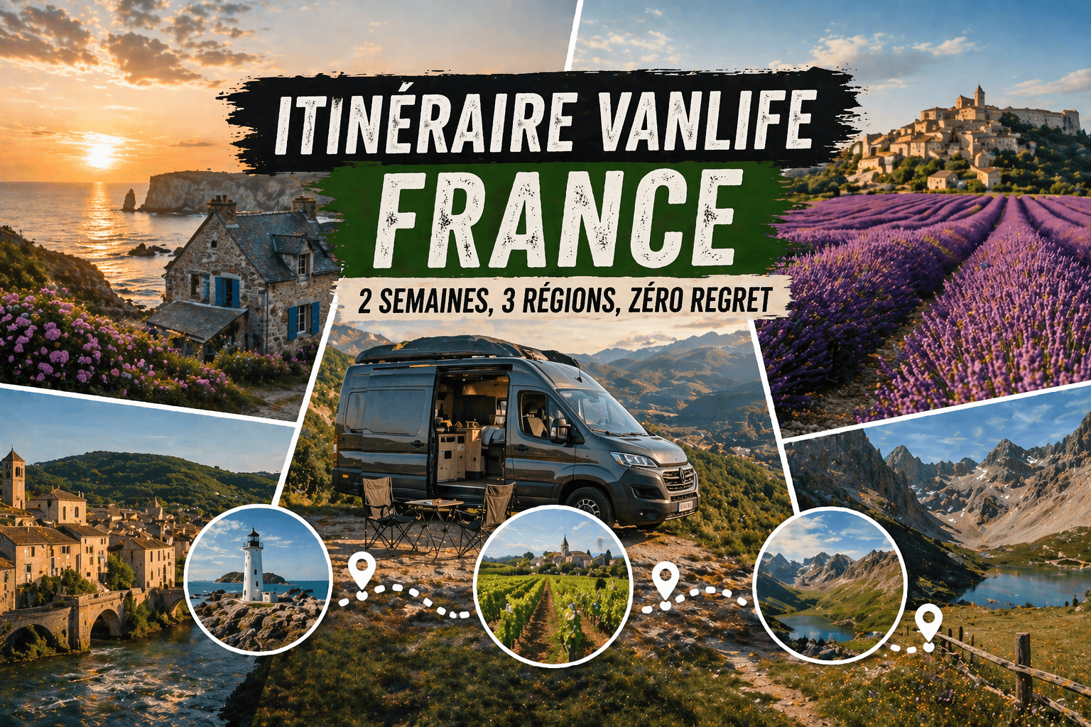 Itinéraire Vanlife France : 2 semaines, 3 régions, zéro regret