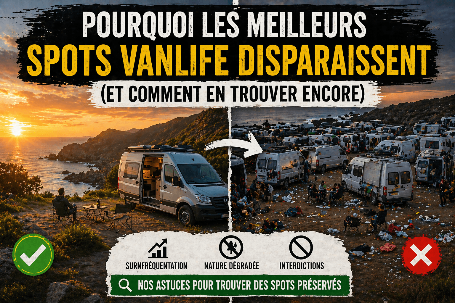 Pourquoi les meilleurs spots vanlife disparaissent (et comment en trouver encore)