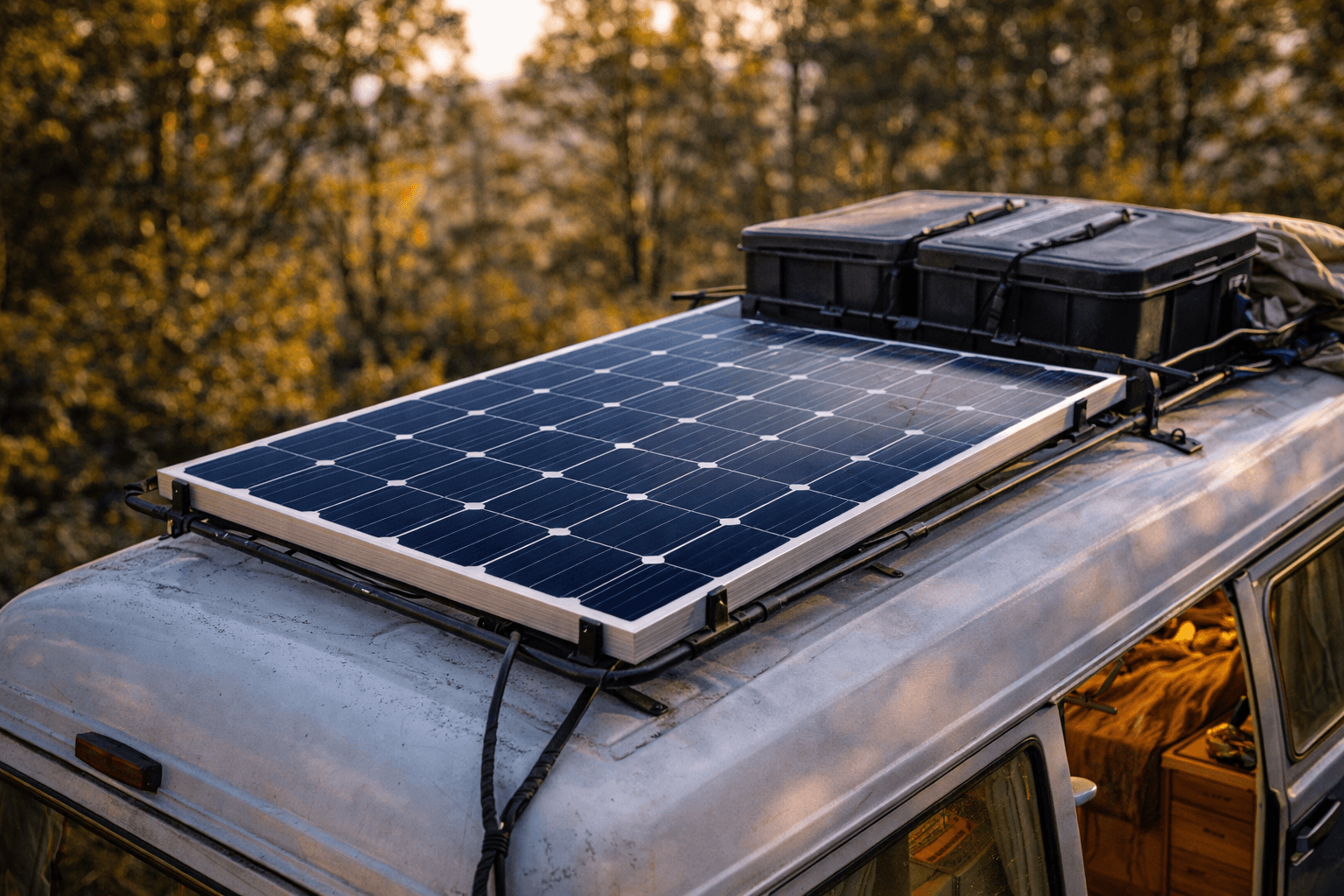 Panneau solaire van : quel wattage, rigide ou flexible ?