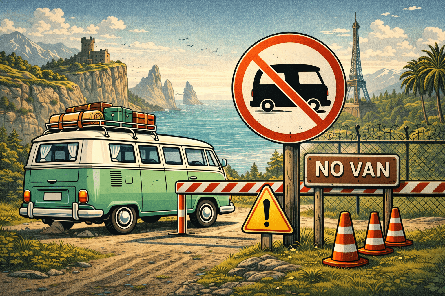 Ces 10 lieux mythiques où ton van n'est plus le bienvenu ⛔